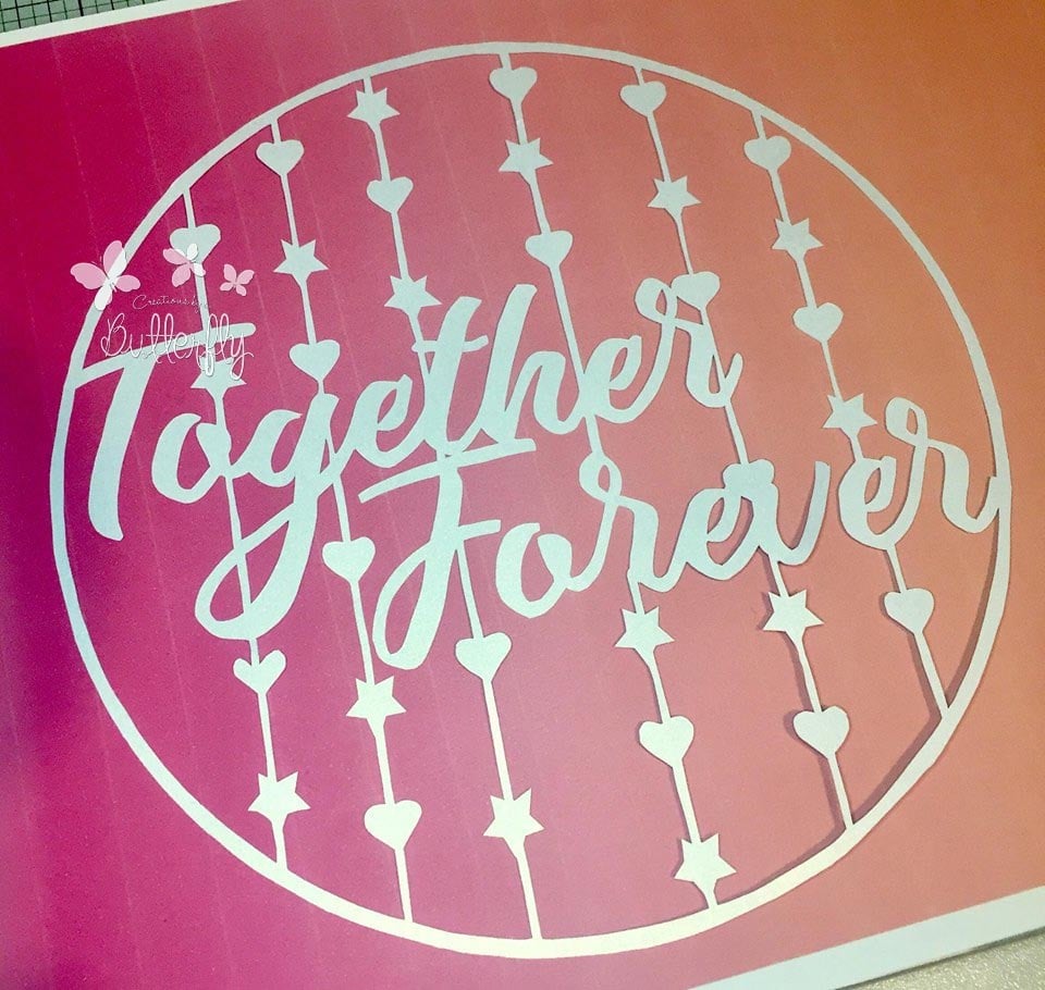 Together Forever - Paper Cutting Template *Commercial Use*