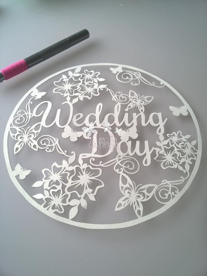 Wedding Day - Paper Cutting Template *Commercial Use*