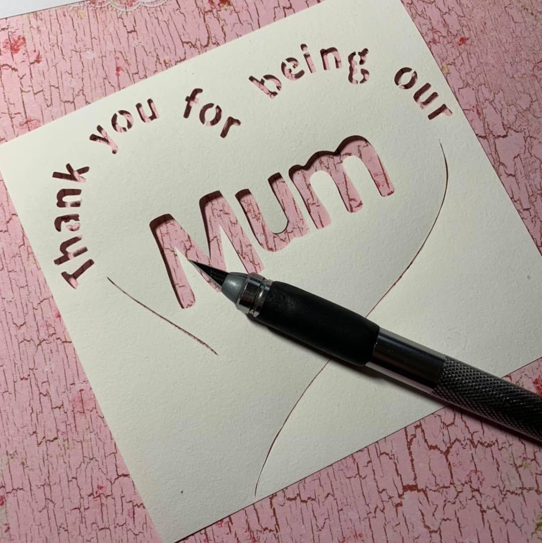 Thank you for Being our Mum - Paper Cutting Template *Commercial Use*