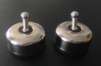 2 Pack Mini Metal Toggle Switches