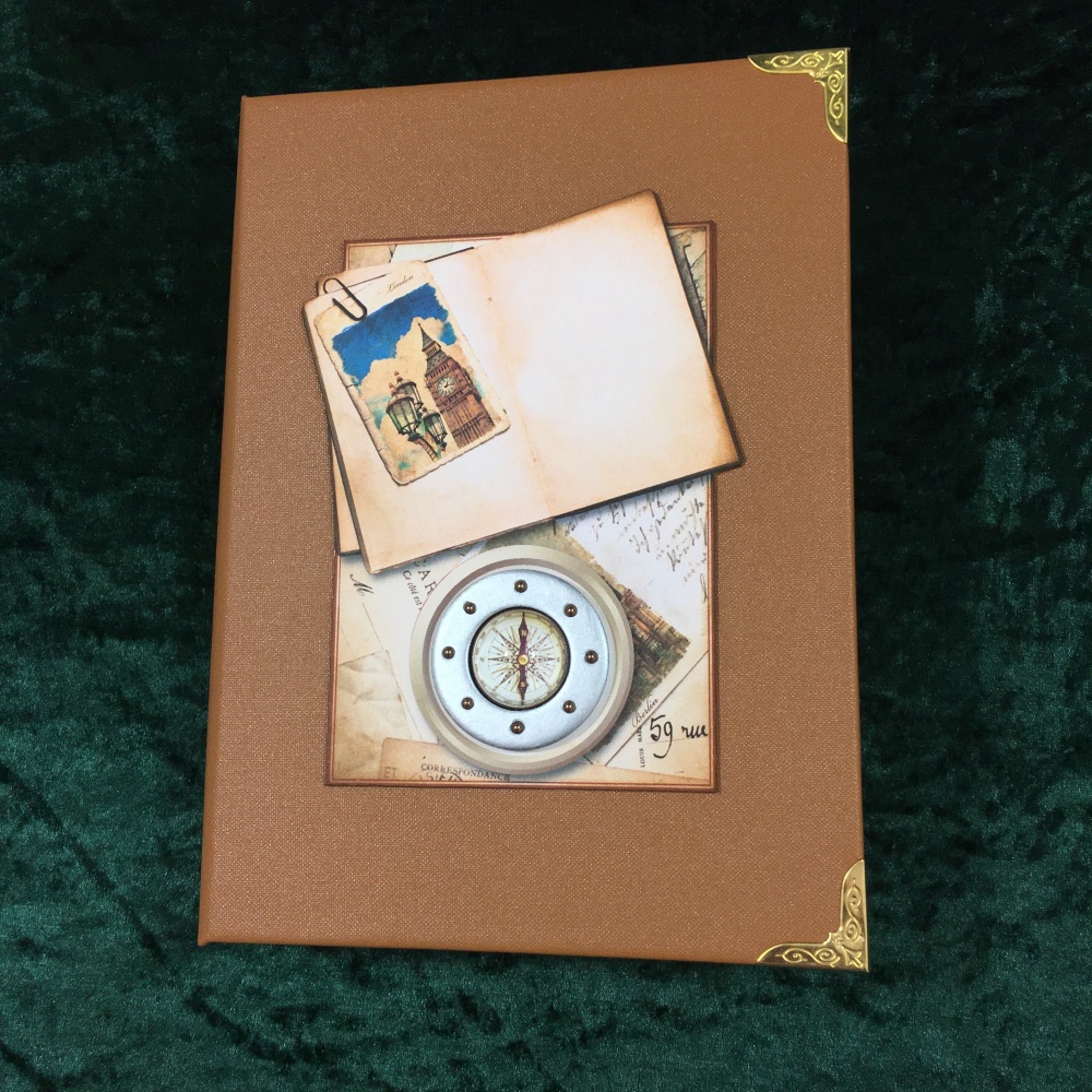 Steampunk Grand European Tour Travelers Note Book (Light Tan)