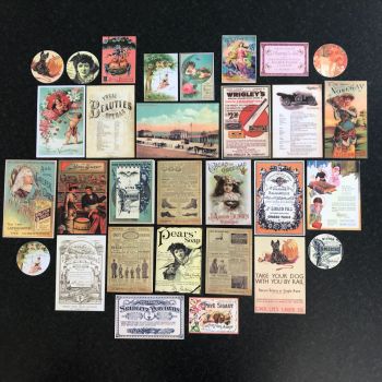 Eclectic Vintage Victoriana Ephemera Set