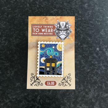 Starry Night - Dr Who - Pin Badge