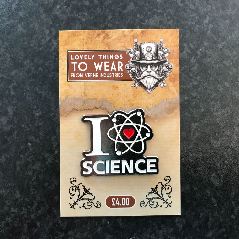 I Love Science - Pin Badge