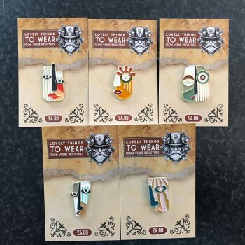 The Picasso Faces Collection - 5 Pin Badge Set