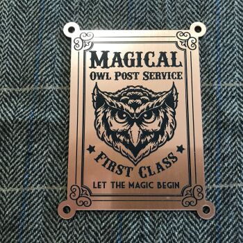 Owl Post Plaque