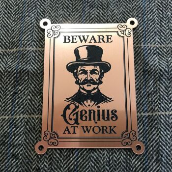 Gentleman Genius Plaque