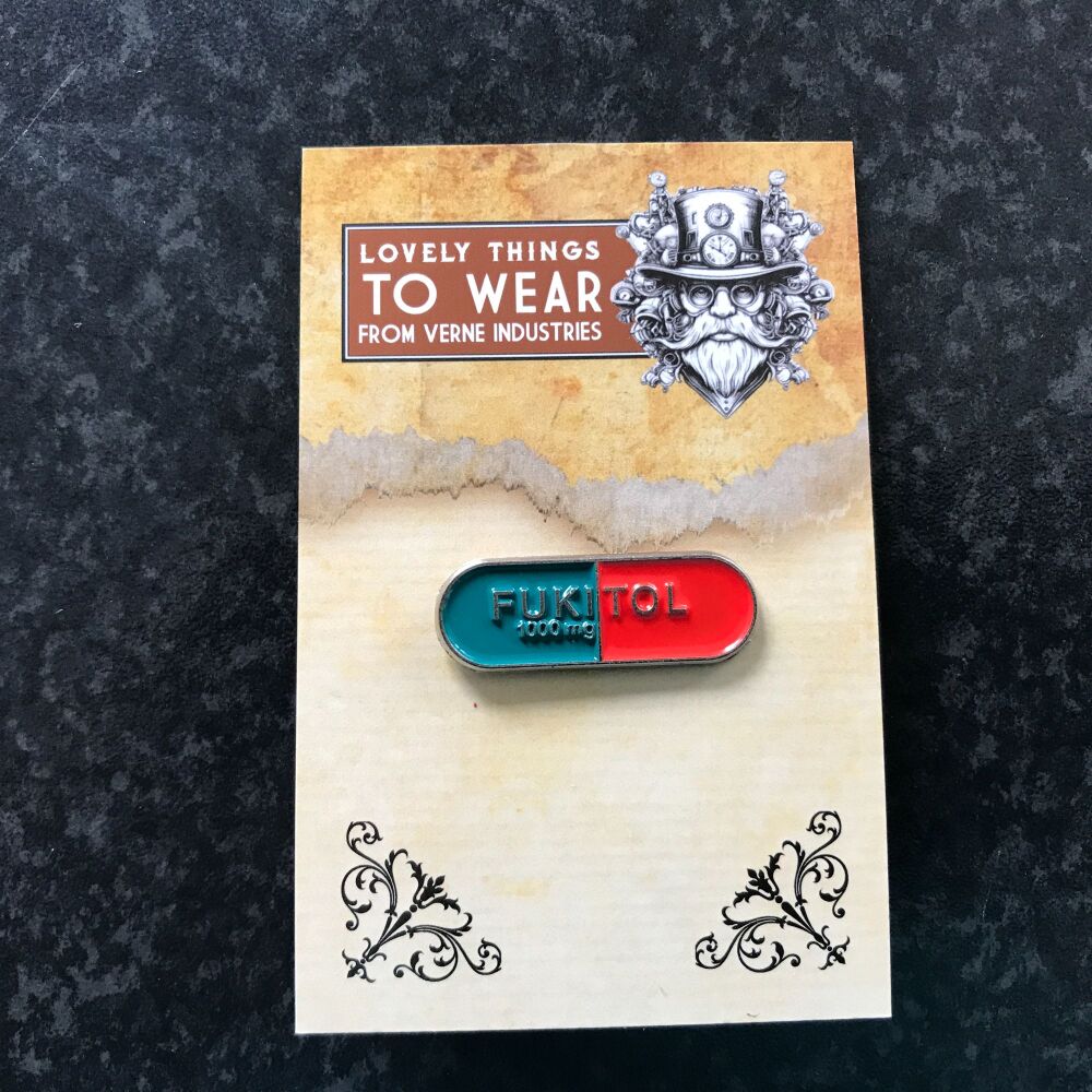 FUKITOL  Enamel Pin Badge