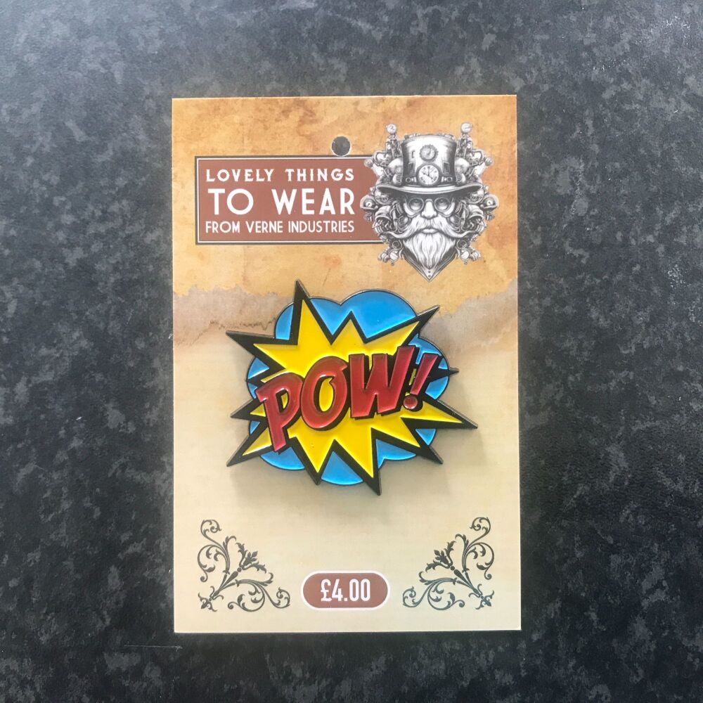 POW! Distress  Enamel Pin Badge