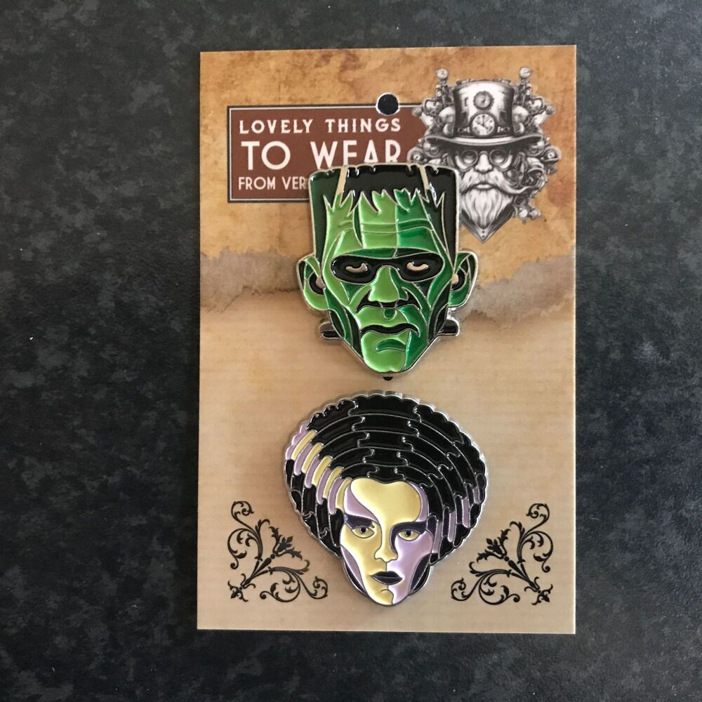 SET 2 Classic Monsters - Frankenstein & Bride of Frankenstein