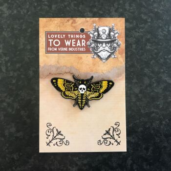 Deathhead Moth- Pin Badge