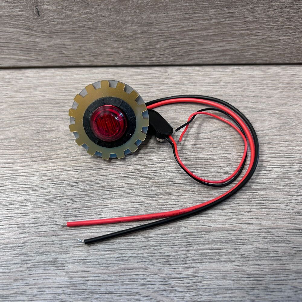 Round Indicator Lights - Red