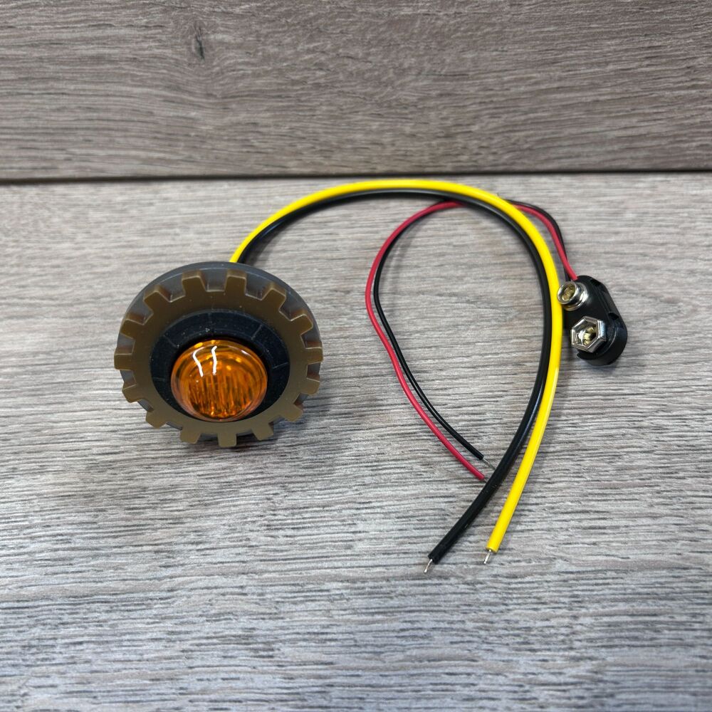 Round Indicator Lights - Orange (Large)