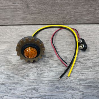 Round Indicator Lights - Orange (Large)