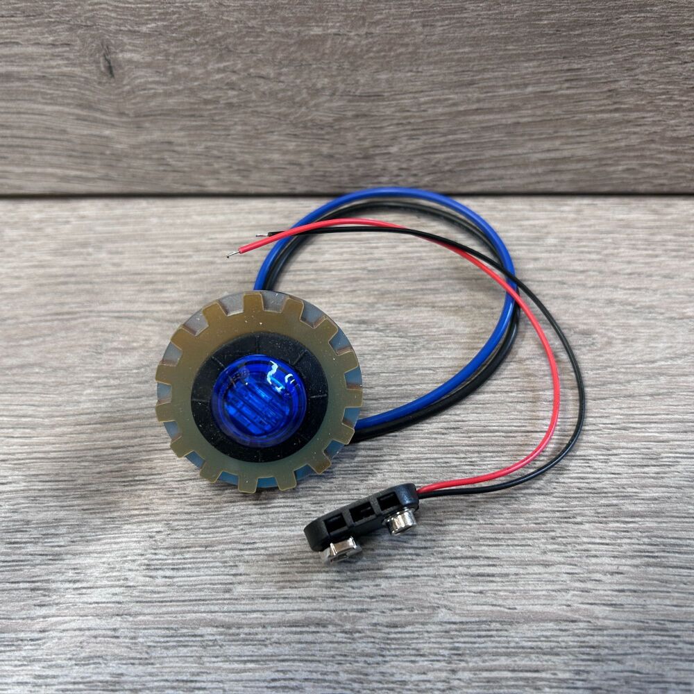 Round Indicator Lights - Blue (Large)