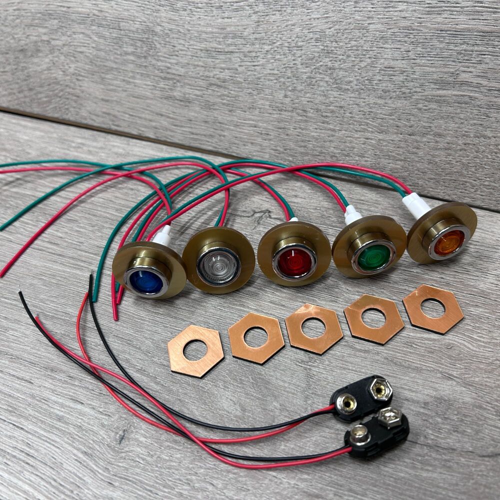 Set of 5 Coloured Indicator Lights