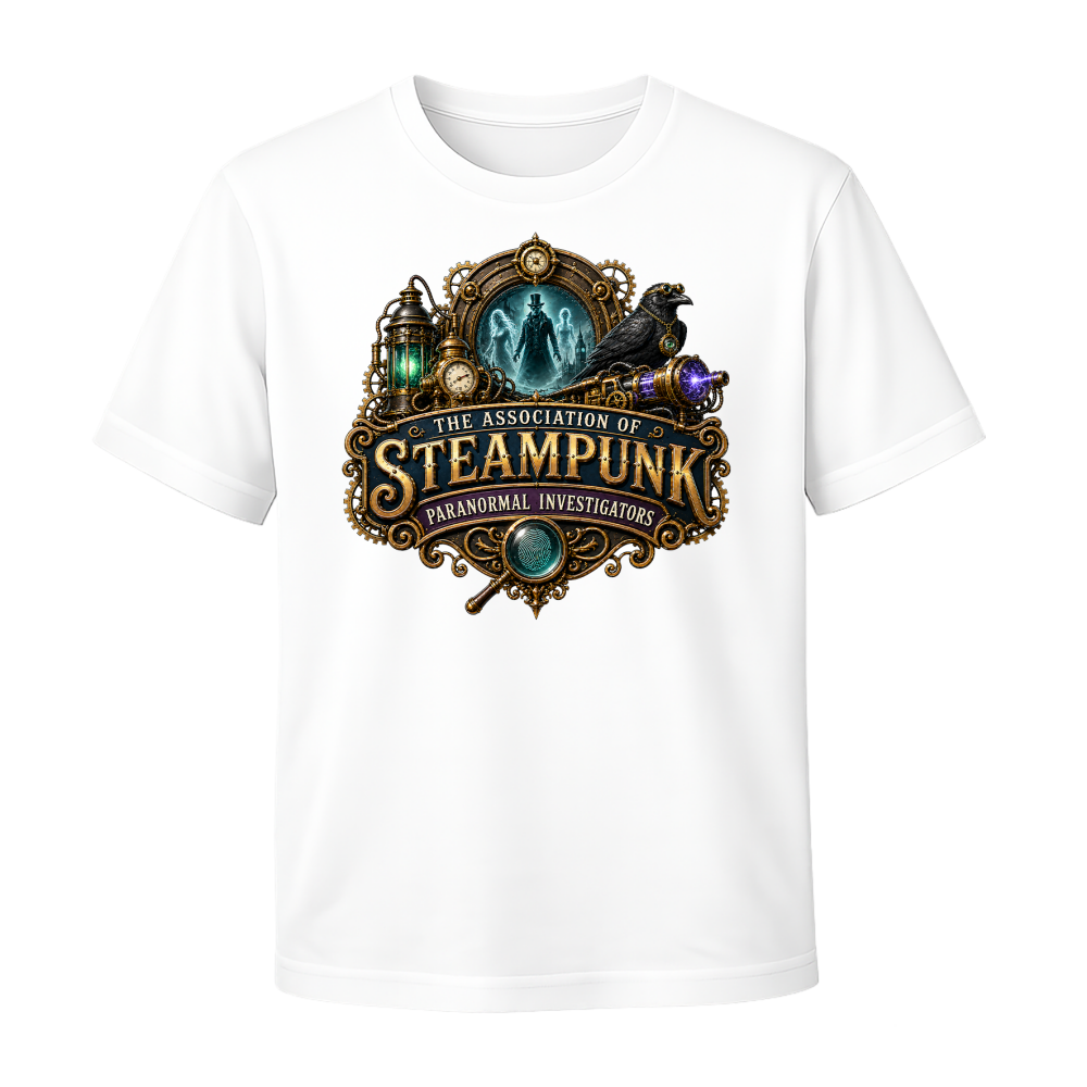 The Association of Steampunk Paranormal Investigators T-Shirt