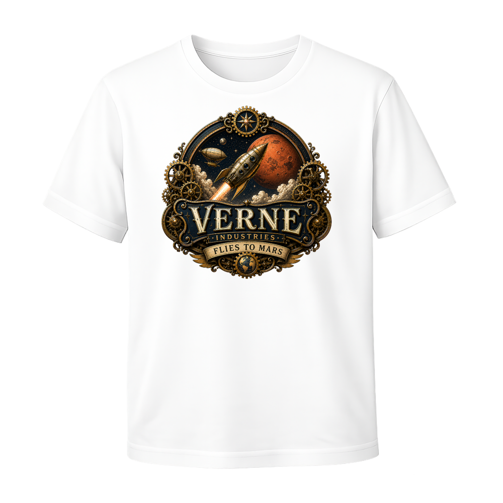 Verne Industries Flies To Mars T-Shirt