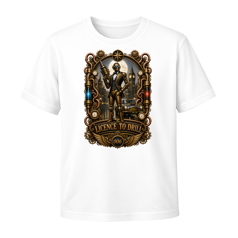 Licence To Drill (Robot) T-Shirt