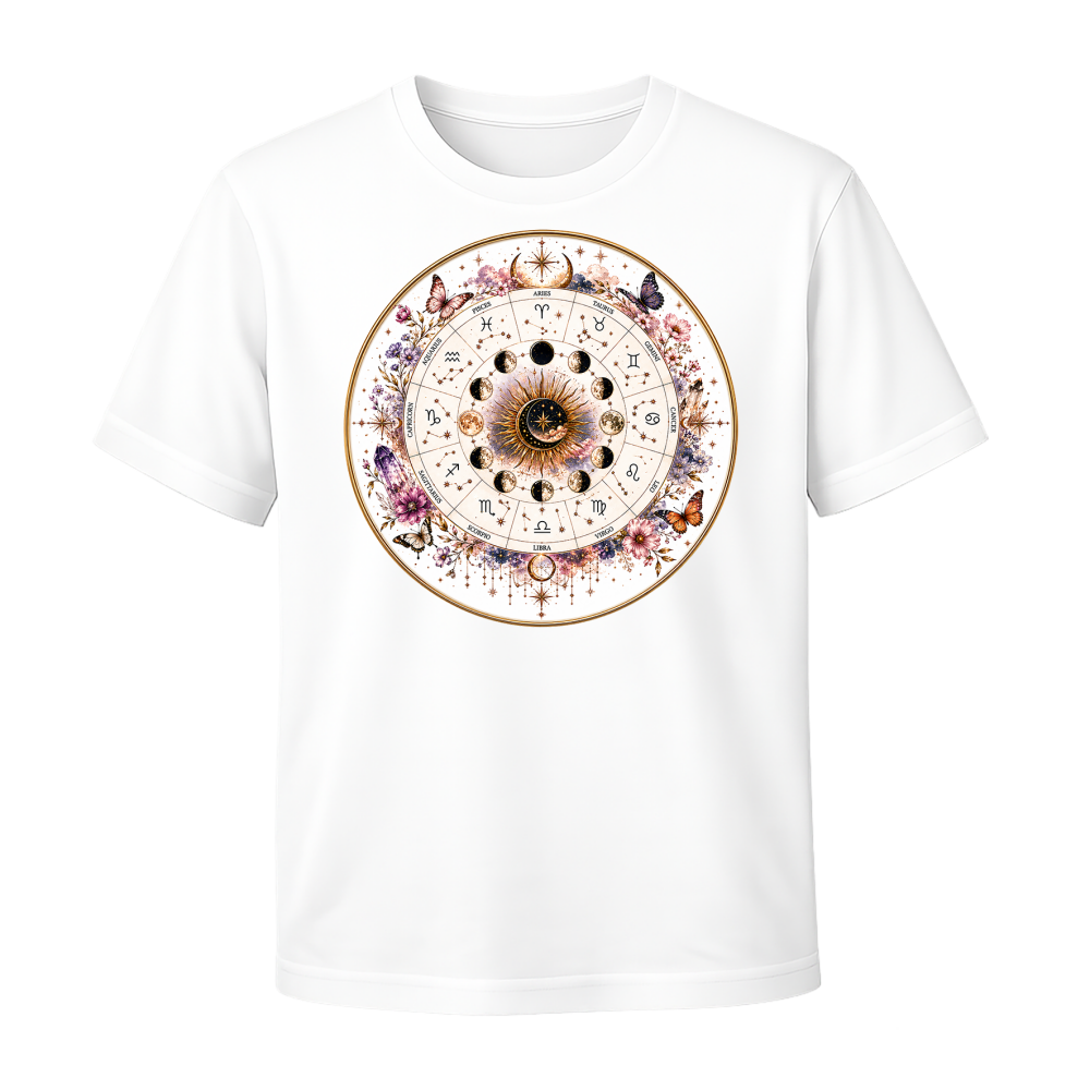 Floral Moon Phase T-Shirt