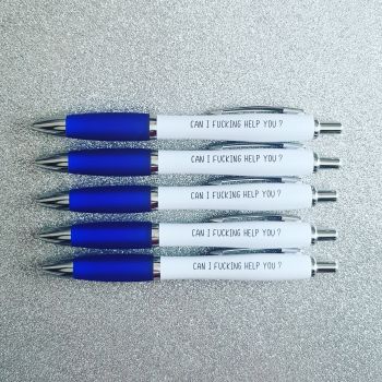 'Can I Fucking Help You?' Pack of 5 Pens