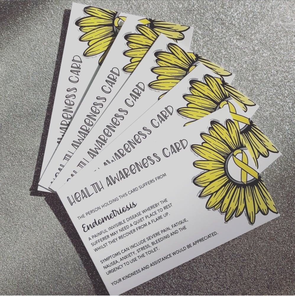 Endometriosis Health Awareness Card