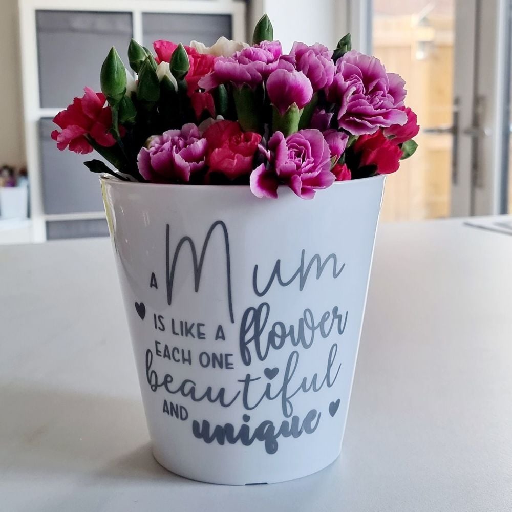 'A Mum is Like a Flower' Planter Pot