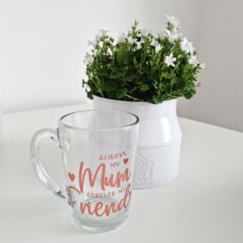 'Always My Mum' Personalised Glass Mug 