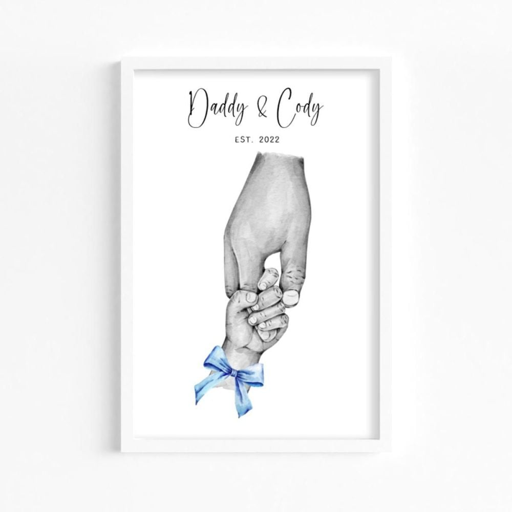 Daddy & Son Est. Print