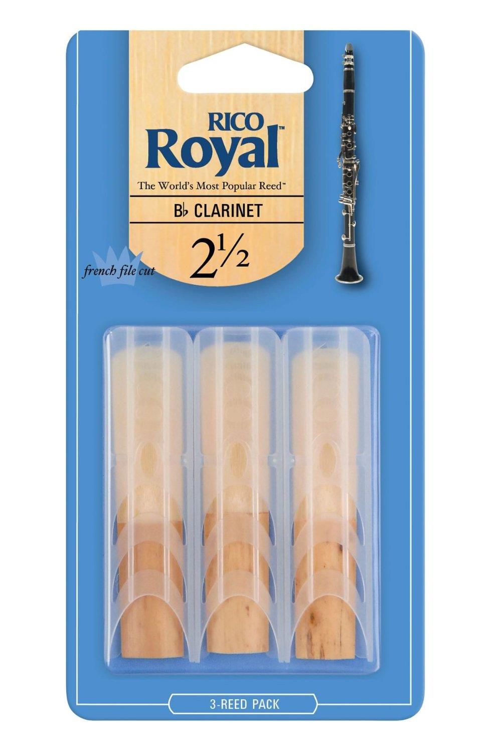 Rico Royal Bb Clarinet 2.5 - 3 Pack