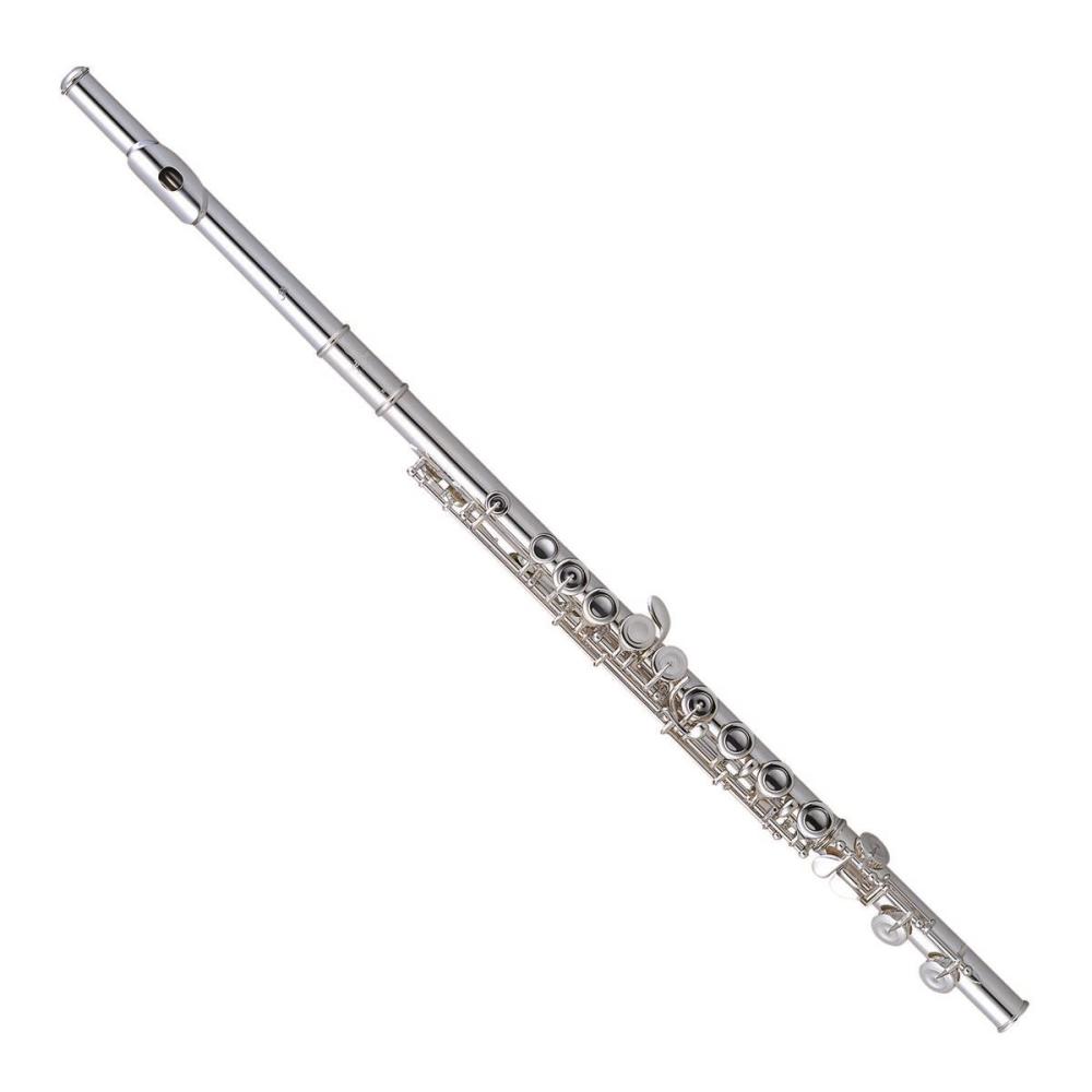 Pearl Quantz 665E Pearl Flute: E-mechanism, offset G, silver Headjoint