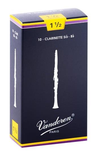 Vandoren Traditional Bb Clarinet Reed (Box 10) Strength 1.5