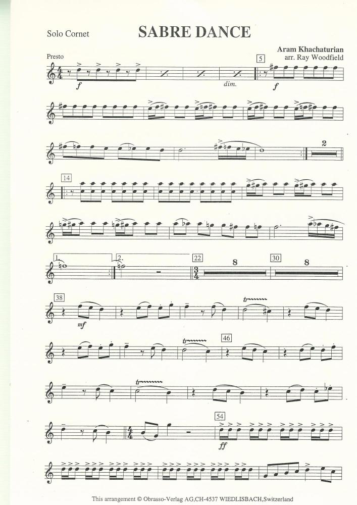 Sabre Dance for Brass Band - Aram Khachaturian arr. Ray Woodfield