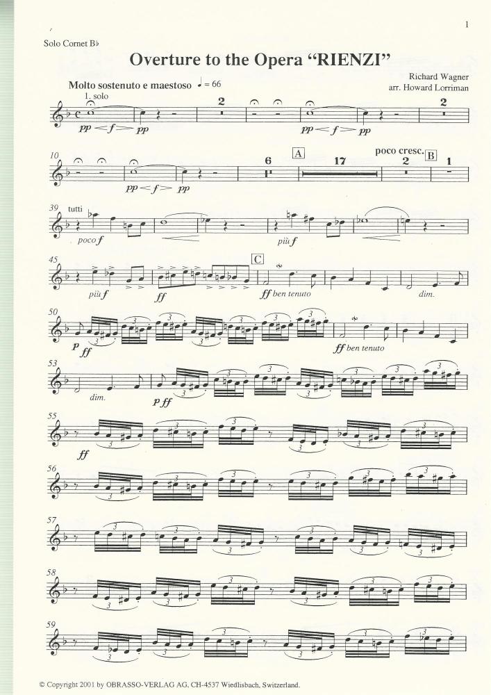Overture to The Opera Reinzi for Brass Band - Richard Wagner arr. Howard Lorriman