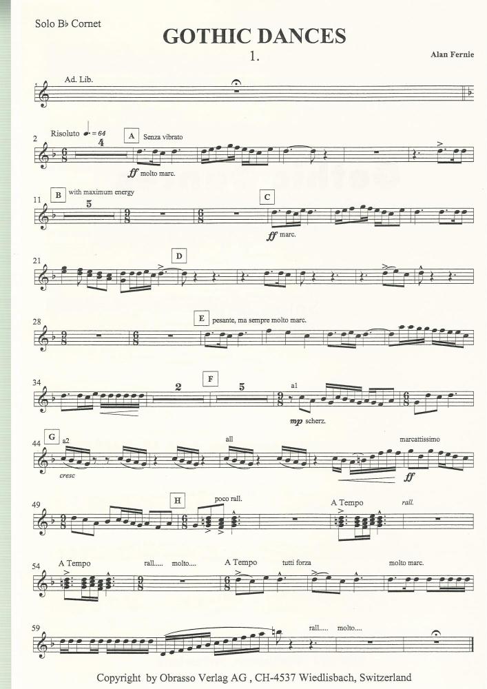 Gothic Dances for Brass Band - arr. Alan Fernie