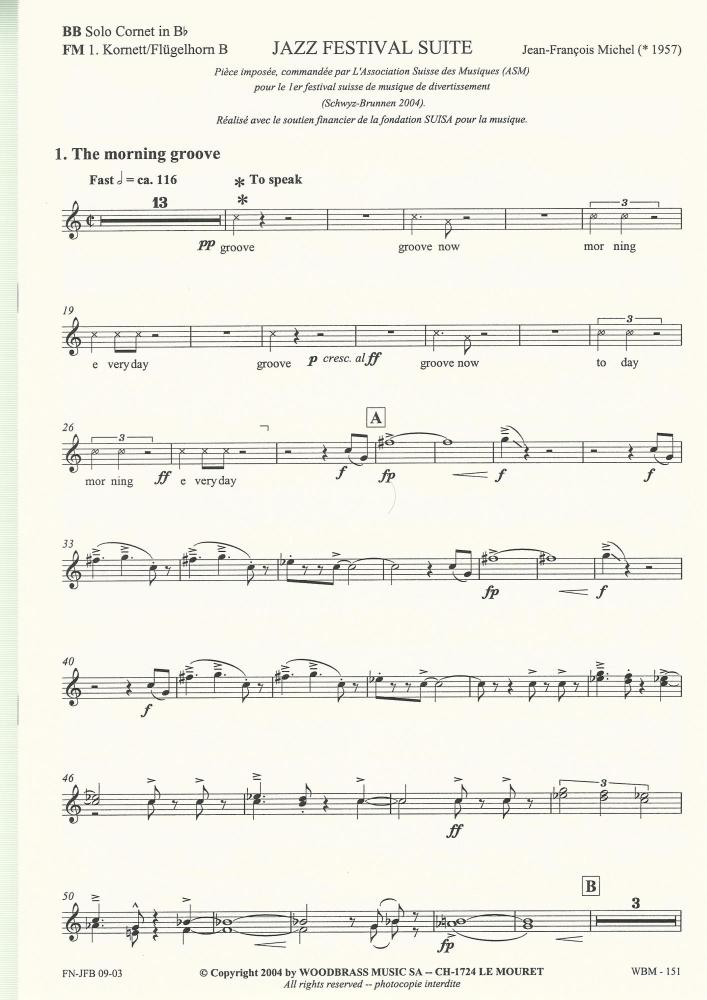 Jazz Festival Suite for Brass Band - Jean-Francois Michel