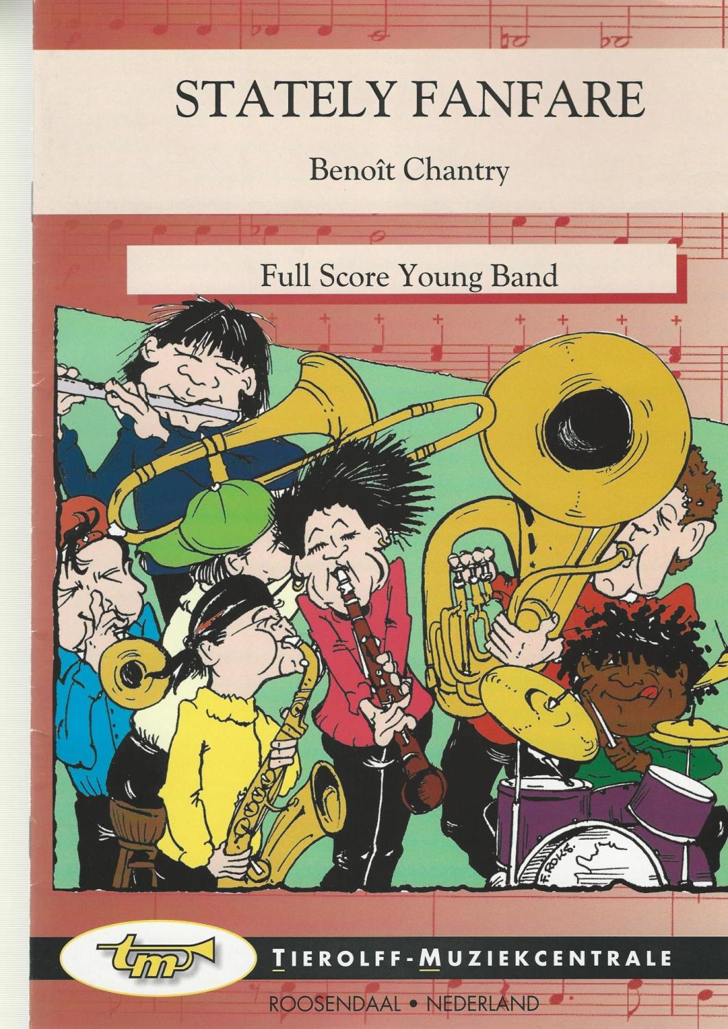 Stately Fanfare for Brass Band (4-Part Level 2) - Benoit Chantry
