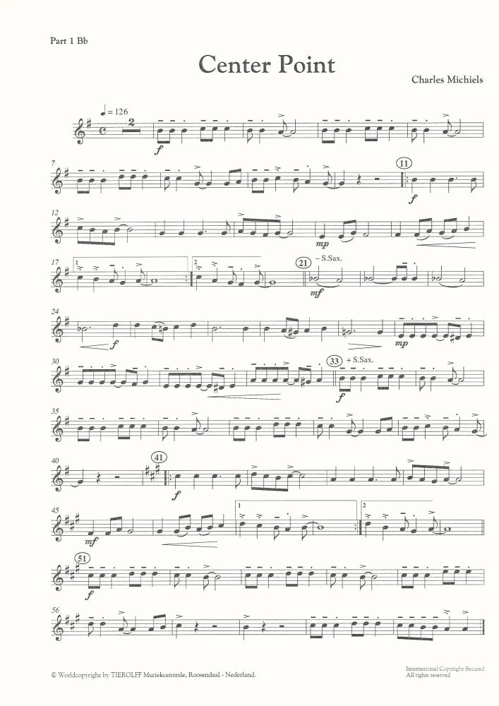 Center Point for Brass Band (4-part Level 2) - Charles Michiels