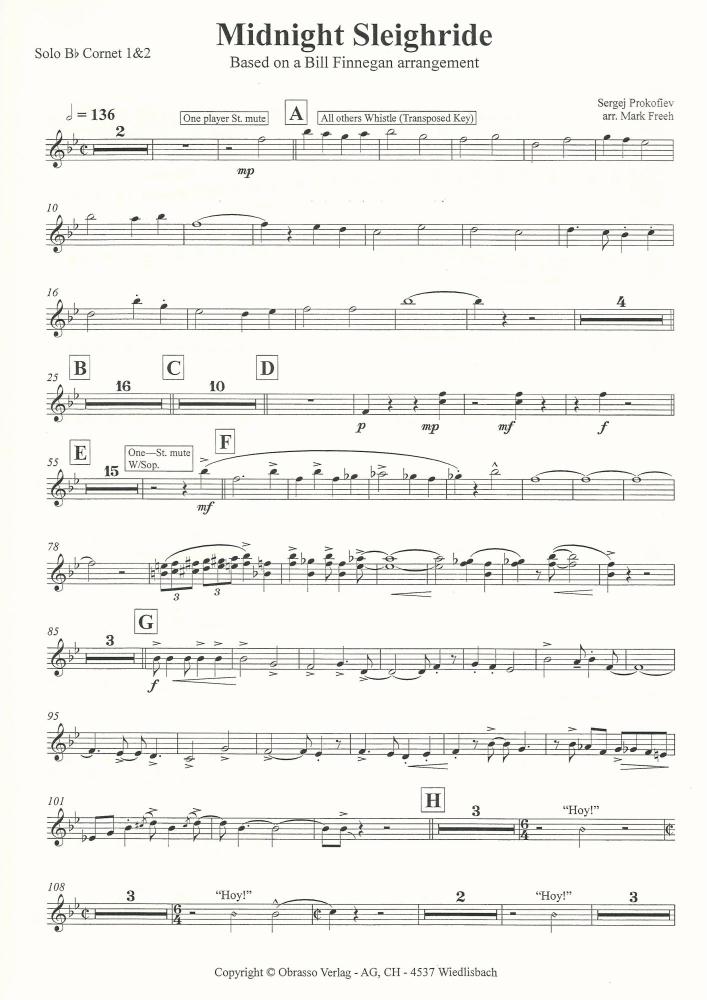 Midnight Sleighride for Brass Band - Sergei Prokofiev, arr. Mark Freeh
