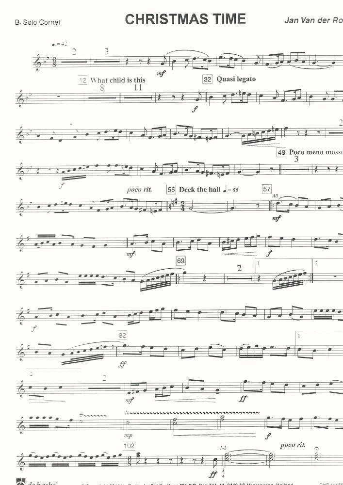 Christmas Time for Brass Band - Jan Van der Roost