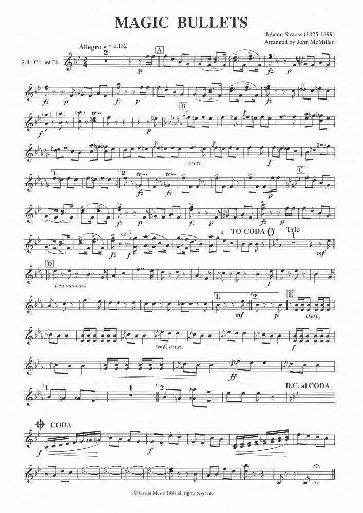 Magic Bullets for Brass Band - Johann Strauss, arr. John McMillan