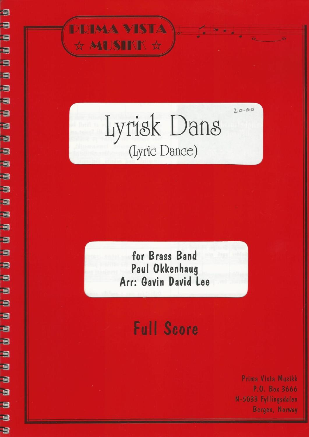 Lyric Dance (Lyrisk Dans) for Brass Band - Paul Okkenhaug arr. Gavin David 