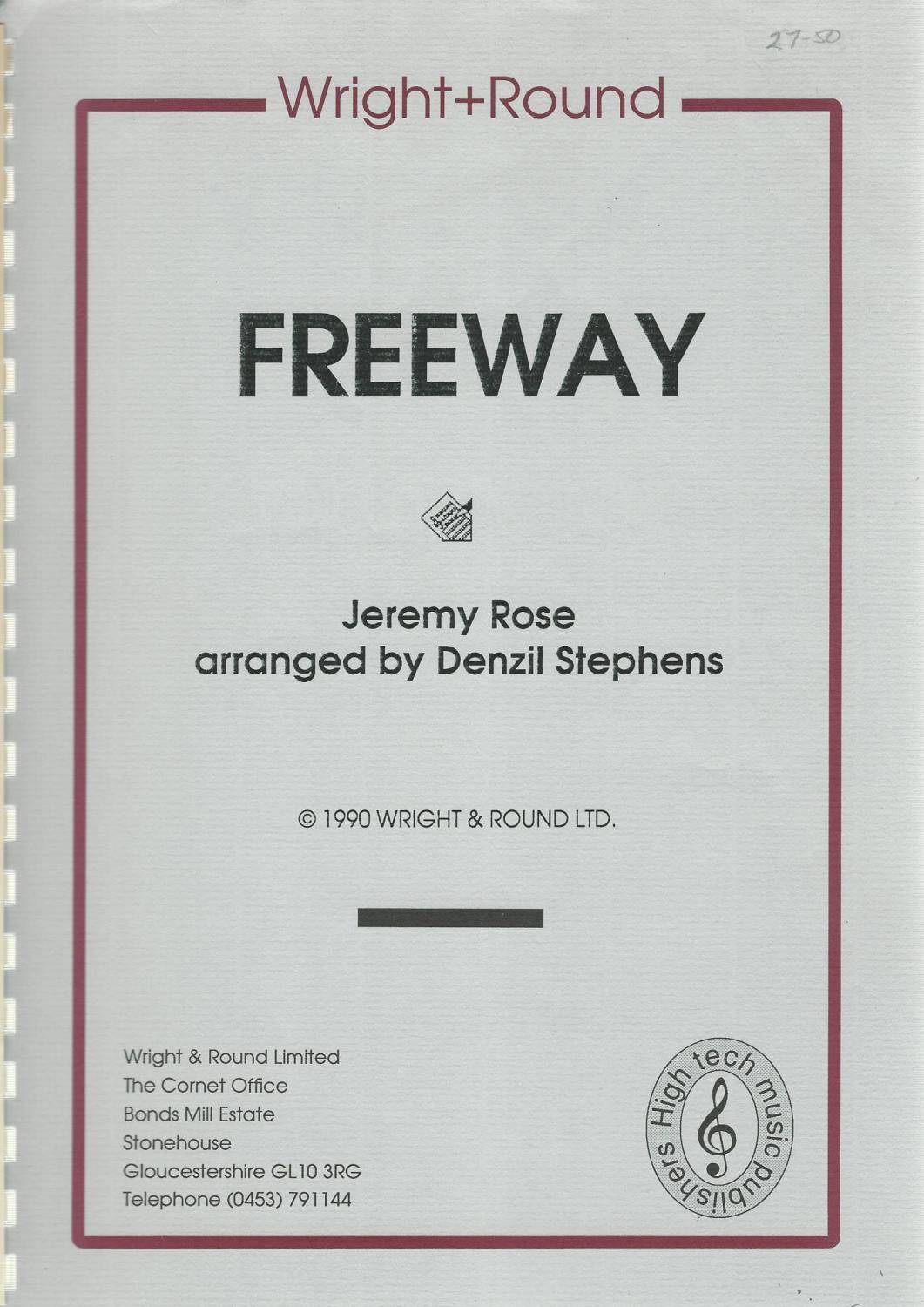 Freeway for Brass Band - Jeremy Rose arr. Denzil Stephens