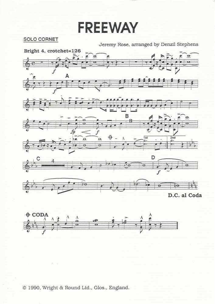 Freeway for Brass Band - Jeremy Rose arr. Denzil Stephens