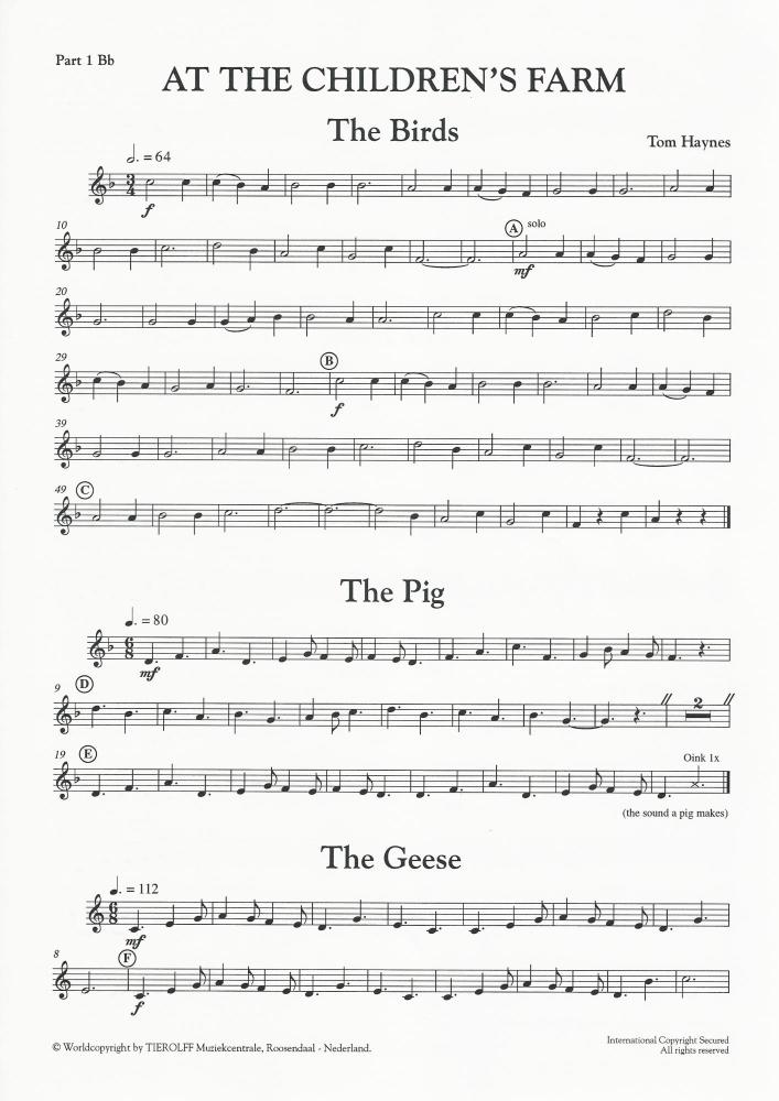 At the Children's Farm for Brass Band (4 part Level 1) - Tom Haynes