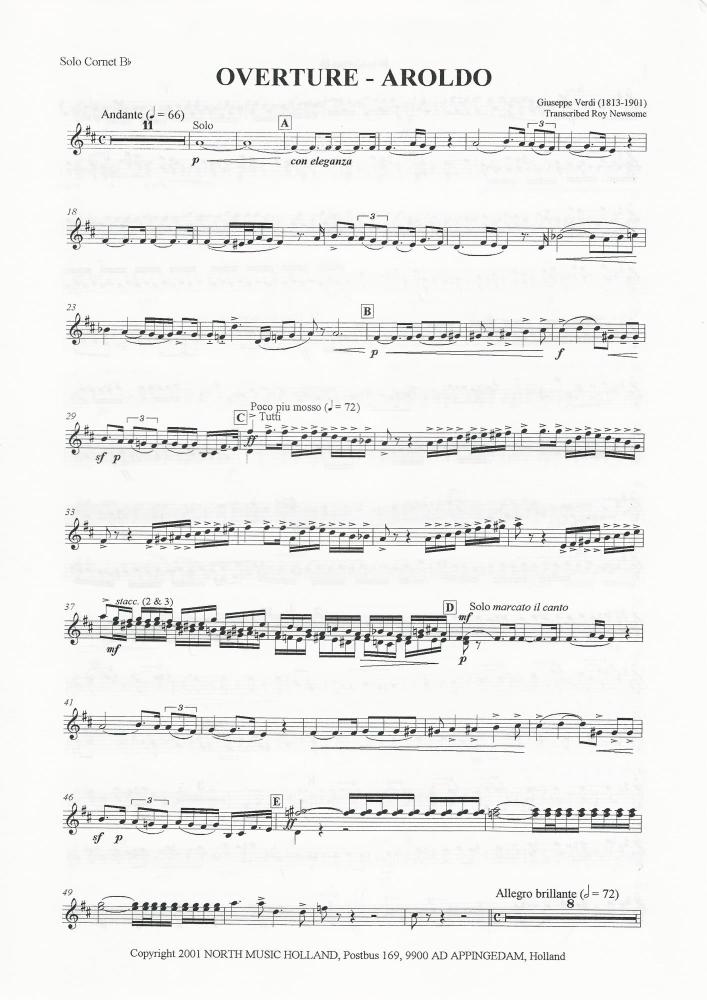Overture Aroldo for Brass Band - Giuseppe Verdi, Transcr.  Roy Newsome