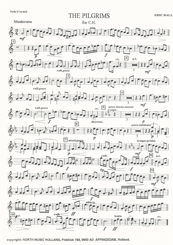 The Pilgrims for C.H. for Brass Band - Eric Ball