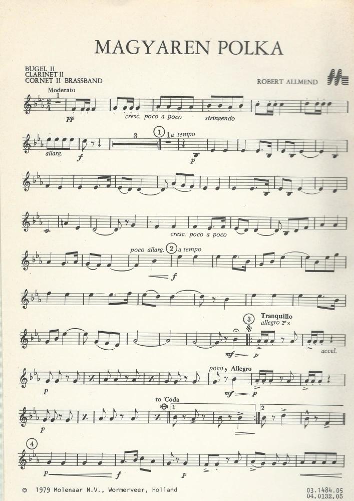 Magyaren Polka for Brass Band - Robert Allmend