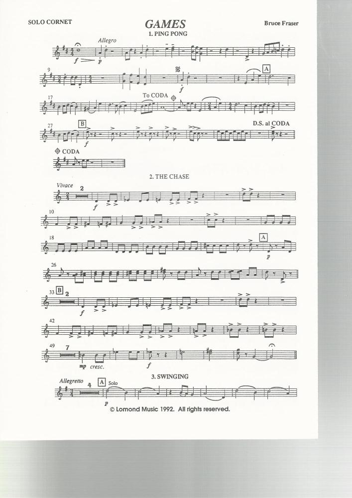 Games for Brass Band - Bruce Fraser