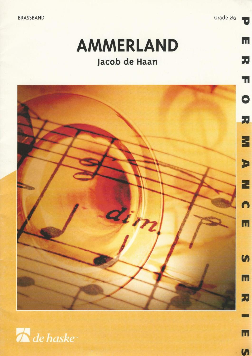 Ammerland for Brass Band (Score Only) - Jacab de Haan